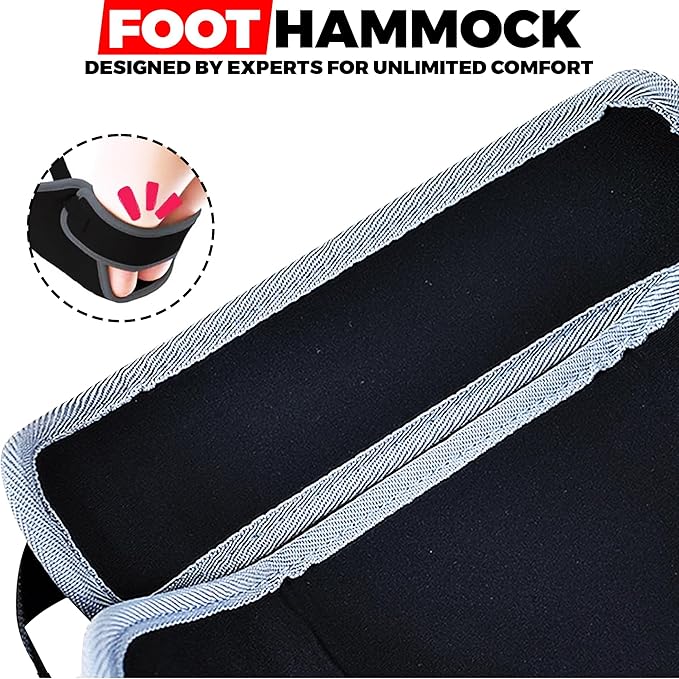 Airplane Foot Rest - Portable Foot Hammock for Plane Travel, Comfortable Airplane Footrest for Long Flights, Swelling Relief - Travel Essential