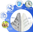 2Pcs Reusable Shoe Washing Machine Bag for Washer and Dryer:Free Up Hands, Prevent Deformation,shoe bag with Zipper Protection Design, Use for all Shoes,Sports Shoes (White)