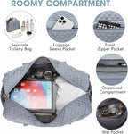 Large Women Travel Duffle Bag, Weekender Bags for Women with Shoe Compartment, Carry on Overnight Bag with Toiletry Bag, Gym Duffel Bag with Wet Pocket, Hospital Bags for Labor and Delivery