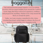 Baggallini Tribeca Expandable Laptop Backpack - 15"x11" Lightweight RFID Computer Bag for Work & Travel with Luggage Sleeve