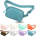 Fanny Pack Crossbody Bag for Women and Men, Belt Bag for Hiking Bum Bag with Adjustable Strap,Casual Cell Phone Pouch?Waist pack for Running Workout Sports Travel Light Blue