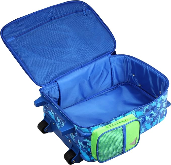 Stephen Joseph Kids Classic Rolling Luggage, Kids Luggage, Toddler Rolling Travel Carry On, Kids Suitcase with wheels,