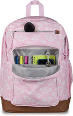 JanSport Cool Backpack with 15-inch Laptop Sleeve, Large Computer Bag Rucksack with 2 Compartments, Ergonomic Straps, Flutter By