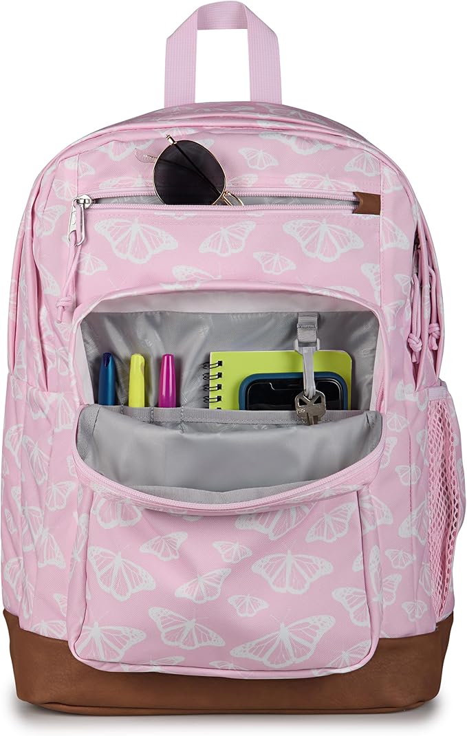 JanSport Cool Backpack with 15-inch Laptop Sleeve, Large Computer Bag Rucksack with 2 Compartments, Ergonomic Straps, Flutter By
