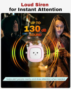 Personal Safety Alarm, VIGOROAD 3 Pack Loud 130dB Siren Emergency Panic Alarm with LED Light, Easy Pull Pin Keychain Self-Defense Security Alarm for Women, Seniors, Kids