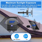 6W Solar Charger Compatible with Ring Video Doorbell (2020 Release), Micro USB Port Only, Not Compatible with the 2025 Type-C Interface doorbell