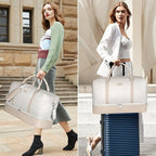 IBFUN Weekender Bags for Women, 21" Weekender Travel Bag, Travel Duffle Bag with Shoe Compartment Carry on Overnight Duffel Bag for Weekend Travel Business Trip, 3PCS