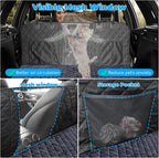 URPOWER 2026 Upgraded Back Seat Extender for Dogs - Large Hard Bottom Dog Car Seat Cover Holds 550lbs, Waterproof Dog Hammock Pet Bed with High-Density Foam Non-Slip Backseat Protector