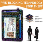 Yonlevres Credit Card Holder Slim Wallet, Puppy Dog Paw RFID Wallet Women Front Pocket Small Card Holder, Travel Cute Funny Thin with ID Window PU Leather RFID Blocking Case Organizer Gifts