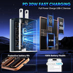 Phone 17 16 15 Pro Charger Fast Charging, 20W USB C Fast Charger Block with 10FT Long Type C Chargers Fast Charging Cable Cord for Phone 17/17 Pro/17 Pro Max/Air/16 Pro Max/16 Pro/15Pro Max/Pro, S24