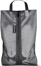 Travel Shoe Bags, Water Resistant TPU Mesh with Zipper, Travel Essentials for Men & Women (Black, 1 Set)