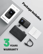 INIU Portable Charger, Smallest 22.5W 10000mAh Power Bank, USB C in/Output Fast Charging 3-Output Mini Battery Pack Charger with Phone Holder for iPhone 17 16 15 14 Air Samsung S23 Google iPad Tablet
