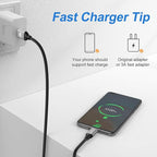 USB Type-C to A Cable 5pack 6ft Braided Fast Charging 3A Quick Charger Cord, 6 Foot Compatible iPhone 17/17 Pro/16e/16/15 Pro Max,Samsung Galaxy S10 S9 S8 Plus, Note 10 9 8, LG V50 V40 G8 G7(Silver)