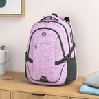 SHRRADOO Anti Theft Laptop Backpack Travel Backpacks with Combination Lock for Women Men College Backpack Computer Bag Fits 17 Inch Laptop,Purple | Travel Backpacks