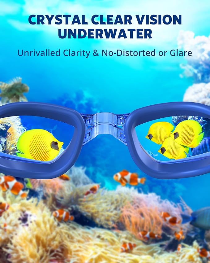 Aegend Swim Goggles, Swimming Goggles No Leaking Full Protection Adult Men Women Youth
