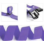 2Pcs Luggage Straps for Suitcase Travel Accessories TSA Approved, 80In Long Belts to Keep Your Suitcase Secure, Adjustable Bag Straps with Quick-Release Buckle for Travel Bag Closure, Purple