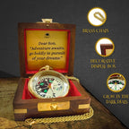 The Dream Chaser Compass - Go Confidently -2026 Unique Graduation Gifts for Him, College, High School, Cool Birthday Gift Idea for Son, Boys, Motivational Greeting Card Included