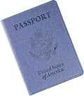 Passport Holder, Passport Wallet For Women (Purple)