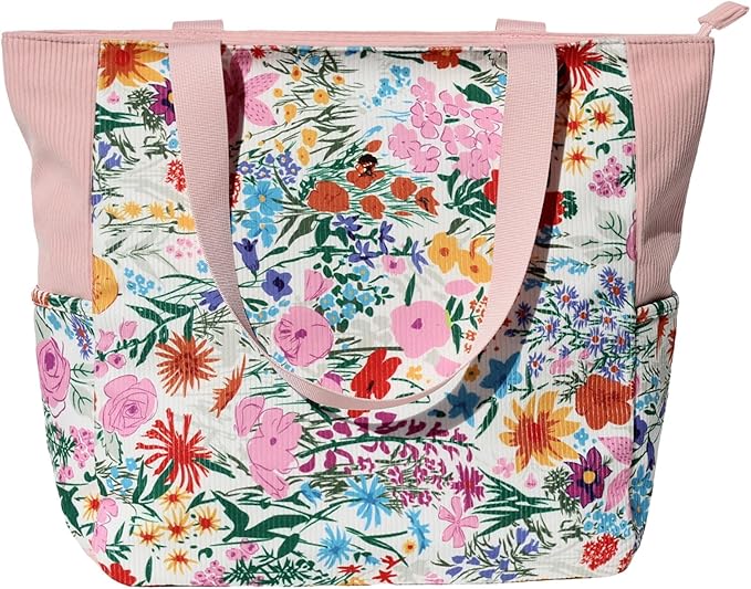 Original Floral Water Resistant Large Tote Bag Shoulder Bag for Gym Beach Travel Daily Bags Upgraded