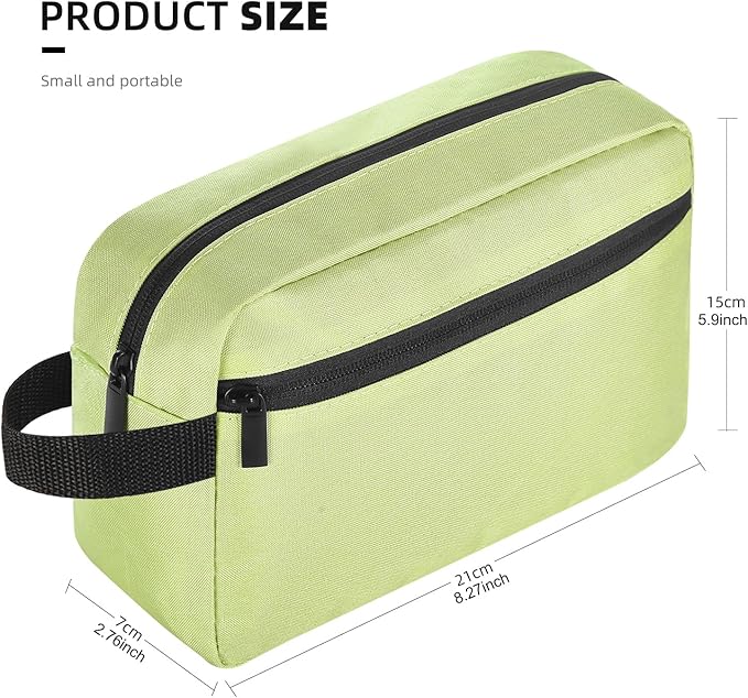 Icramsy Travel Toiletry bag Toiletry bag for women men Hanging Cosmetic bag Travel accessories for Women Men (Grass green)