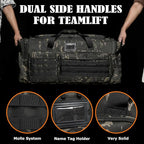 130L Extra Large Duffle Bag for Men, Heavy Duty Duffle Bag for Travel, Large Sports Gym Equipment Bag for Hockey Football Soccer Baseball Basketball & Team training, Dark CM