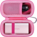 co2CREA Hard Case Compatible with Anker 621 Nano Power Bank 5,000mAh 12W Portable Charger, Pink Case