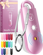 Vantamo Personal Alarm for Self Defense with Low Battery Notice, Strobe Light & Extra Loud 130 dB Double Speakers Safety Keychain Set for Women, Rechargeable Panic Button for Womens Self Defense