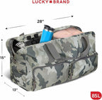 Lucky Travel Duffel Bags 85L, Gym Bag, Travel Bag & Large Duffle Bag for Men, Foldable Overnight Weekender Bags for Women & Men with Adjustable Shoulder Strap, Camo