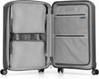Traveler's Choice Pagosa Hardshell Expandable Luggage with Spinner Wheels, Gray, 2-Piece Set (22/26)