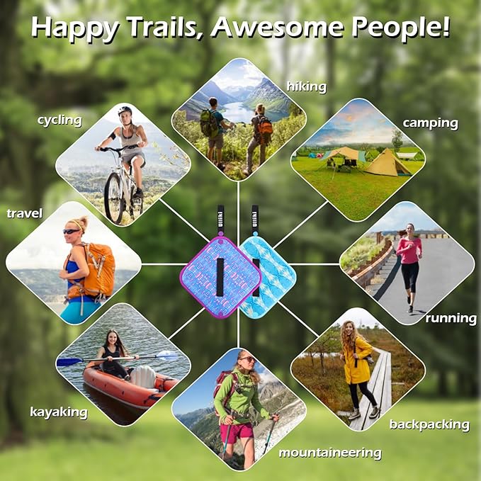 ULLIKI Pee Cloth for Women, Reusable Pee Rag Hiking Camping, Reusable Absorbent Toilet Paper Washable, Outdoor Pee Pad Travel Camping Backpacking Essentials for Women