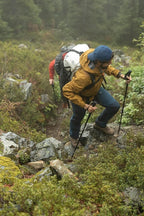 Cascade Mountain Tech Trekking Poles - Carbon Fiber Walking or Hiking Sticks with Quick Adjustable Locks