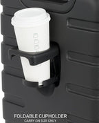 SwissGear 7366 Signature Hardside Expandable Luggage with Spinner Wheels, TSA Lock, Cup-Holder, Black, 2-Piece Set (19/27)