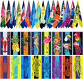 Redbaker 16 Packs 72 x 36 Inches Oversized Hawaiian Beach Towel Bulk Extra Large Pool Towels Set Microfiber Quick Dry Swim Towel Blanket for Women Men Adult Bath Travel(Bright Colors)