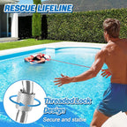 Water Floating Lifesaving Rope - Professional Throwing Pool Life Preserver Rope Line for Swimming Small Kayak Inflatable Boat