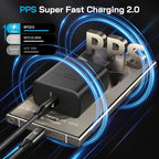 Super Fast Charger USB C, Type-C Android Phone Charger Fast Charging Block with 10FT Type C Cords for Samsung Galaxy S26 Ultra/S25 Ultra/S24 Ultra/S24+/S23 Ultra/S23+/S22 Plus/S20, Tab S9/S8 Ultra