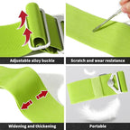 TOOVREN 2-in-1 Travel Belt for Luggage Straps Add a Bag Bungees Suitcase Luggage Strap Over Handle Suitcases Belt for Carry On Bag Adjustable Backpack Attachment Airport Travel Accessories Green