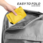 Drawstring Backpack Sports Water Resistant String Bag Sport Gym Sackpack for Women Men Large with Zipper, Yellow