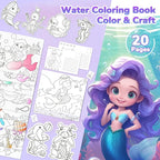 JoyCat Paint with Water Coloring Books for Toddlers, Watercolor Painting Sets for Kids Ages 3-5 4-8, Arts and Crafts Drawing Activities Toy Birthday Gifts for Boys Girls (Underwater World)