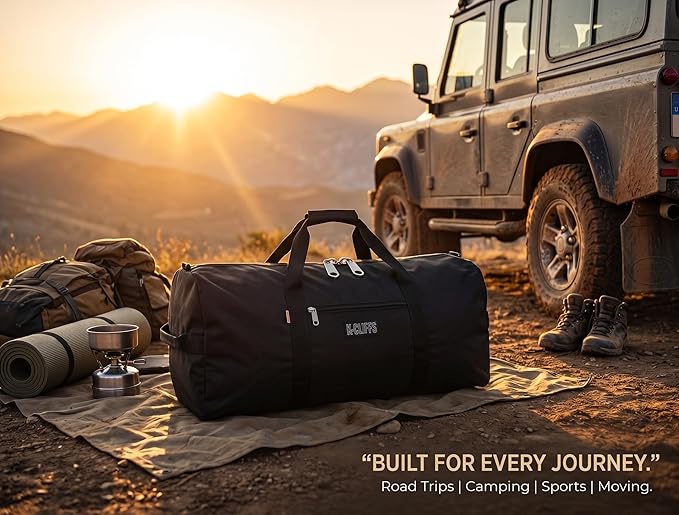 Heavy Duty Cargo Duffel Large Sport Gear Drum Set Equipment Hardware Travel Bag Rooftop Rack Bag