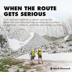 BLACK DIAMOND Distance Z Trekking Poles (Pair) | Ultralight | Foldable Z-Pole Design | Trail Running & Hiking Stability