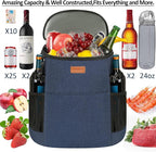 Camping Cooler Backpack 30 45 Cans, Soft Backpack Coolers Insulated Leak Proof Travel Cooler Bag Waterproof Lunch Picnic Beach Work Trip Thermal Bag Drink Beverage Beer Bag Cooler