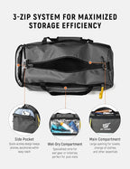 SKYSPER 30L Gym Duffel - Sports Bag Small with Wet Pocket for Sport, Travel, Fitness & Workout Men Women(Gray)