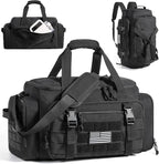 BAGSMART 4-IN-1 Gym Bag for Women Men, TSA Lightweight Duffle Bag for Travel with Shoe Compartment & Wet Pocket, 22L/30L/38L Tactical Backpack with 40oz Water Bottle Holder