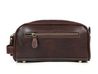 Leather Toiletry Travel Pouch Leather Waterproof Dopp Kit By Aaron Leather Goods