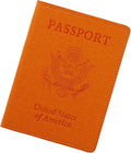 Passport Holder,Travel Accessories,Travel Gifts(Organge)