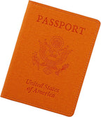 Passport Holder,Travel Accessories,Travel Gifts(Organge)