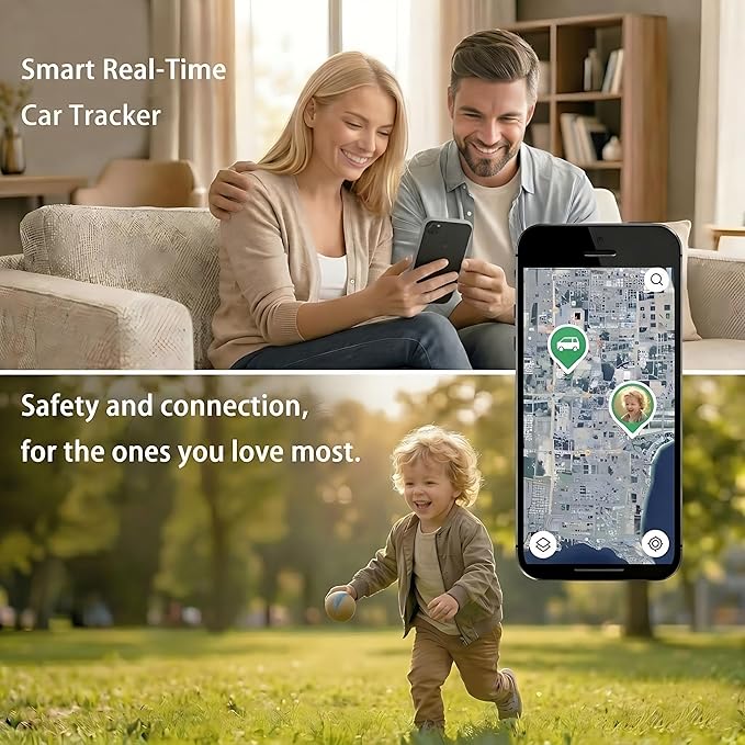 2 Pack GPS Tracker for Vehicles with Magnetic Case Global Real-Time Bluetooth Tracking Device for Cars Hidden Work with Apple Find My (iOS Only) Waterproof No Fee No Subscription No SIM Card Required