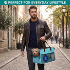 PetAmi Dog Purse Carrier for Small Dogs Cats, TSA Airline Approved Soft-Sided Pet Carrier with Pockets, Ventilated Travel Tote Bag with Bed & Shoulder Strap, Puppy Kitten, Max 12 lbs, Turquoise