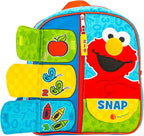 AI ACCESSORY INNOVATIONS Sesame Street Fun Interactive Backpack Mini Backpack For Kids, Boys & Girls Learning Pre School School Bag, 12”