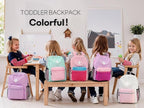 mibasies Toddler Backpack for Girls 2-4: Preschool Backpacks for Girls - Cute Kids Backpack